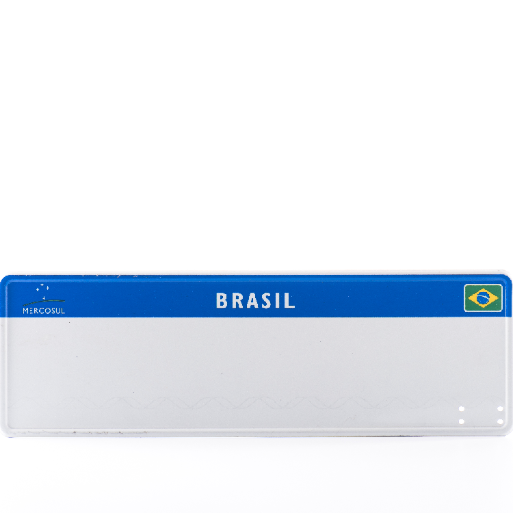 Russian Brazil blank car License Plate Custom with Reflective License Plate Sheeting
