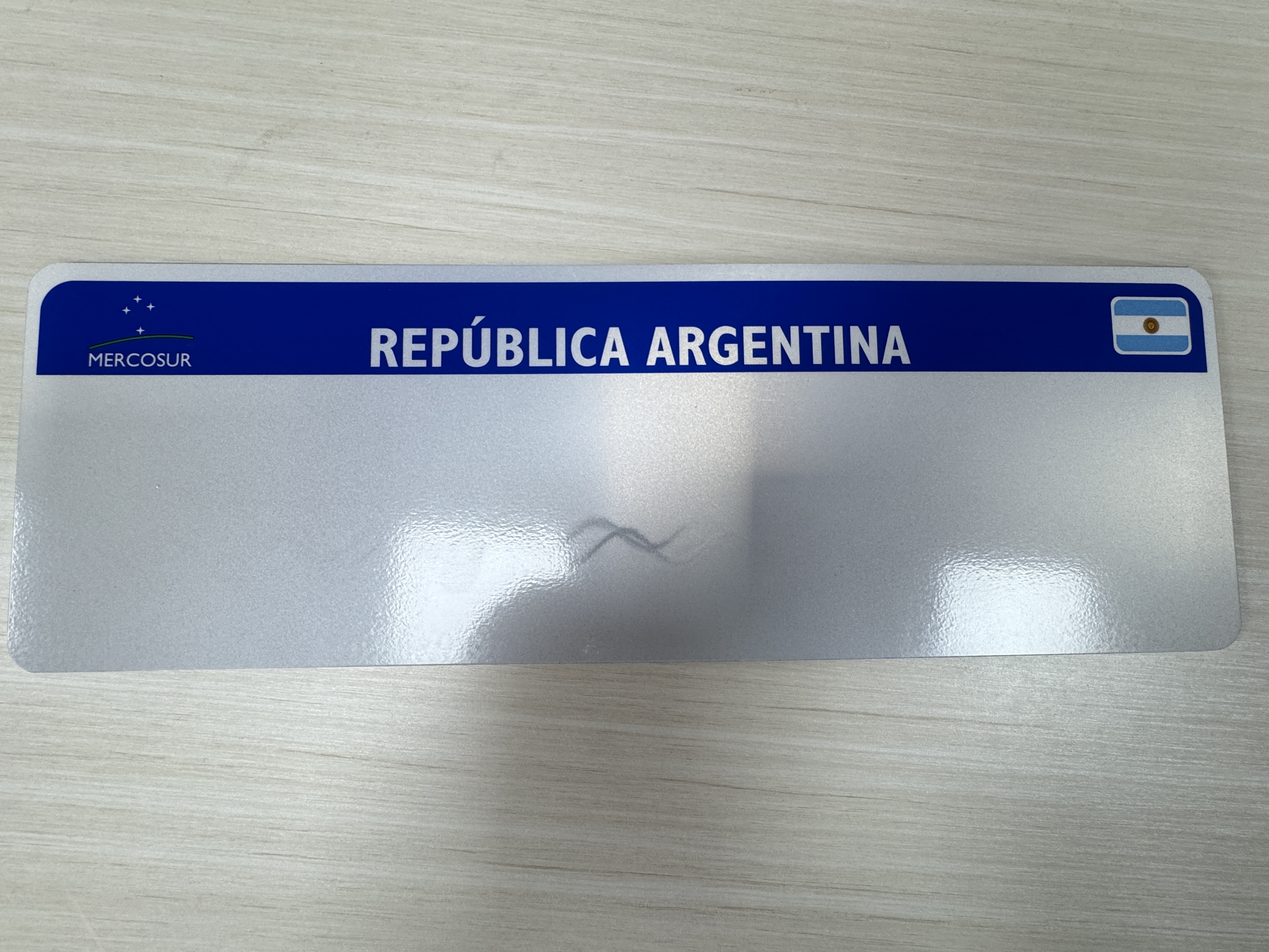 Custom Argentina Car License Plate Reflective Vinyl Number Plate Reflective Film
