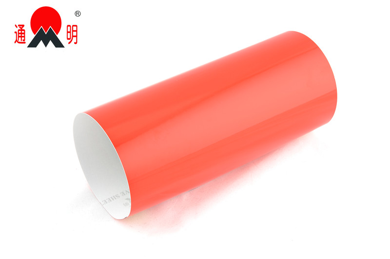 Engineering Grade TM7600 RED Reflective Sheeting For Traffic Road Safety Sign