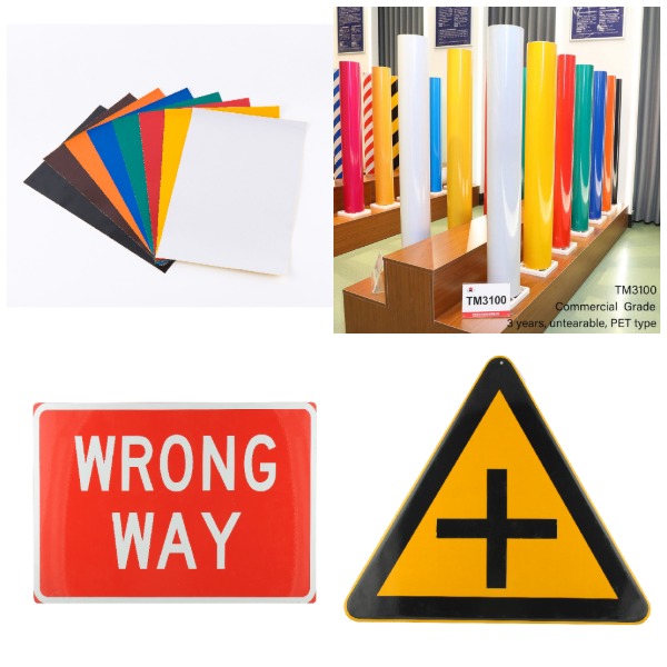 Advertising Grade TM3100 PET Reflective Film Vinyl